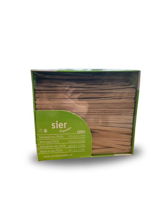 Roerstaafjes hout - 1000st